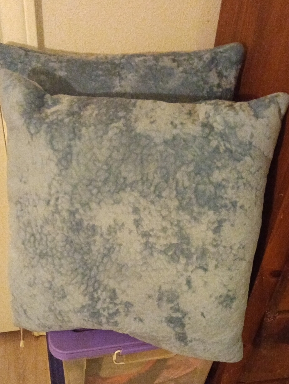 Plush Light Blue Decorative Throw Pillow - Home Accents